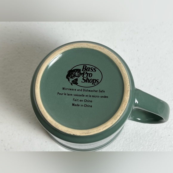 Bass Pro Shop Green Moose Coffee Mug 16oz Hunting Cup - Picture 5 of 8